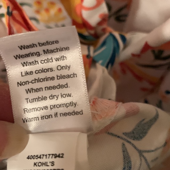 NWT Croft & Barrow beautiful floral fit&flare button up dress w/pockets size 3x - Picture 13 of 14